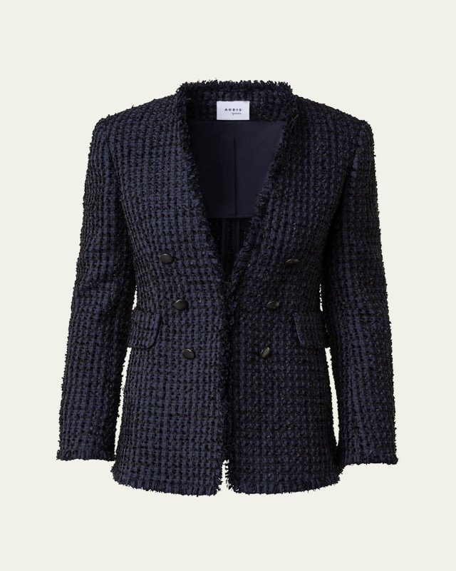 Chunky Tweed Fringe Jacket